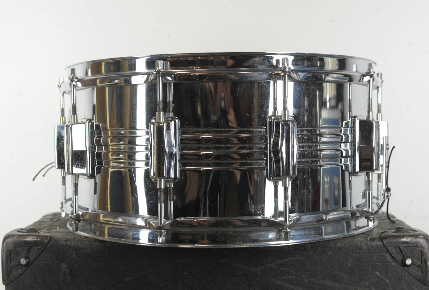 1970's Pearl "B4514L" Chrome over Brass 6.5"x14" Snare Drum