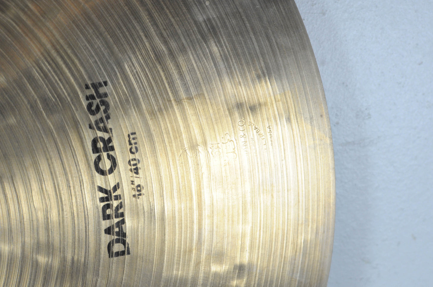 1990s Zildjian IAK 16" Dark Crash Cymbal 1078g