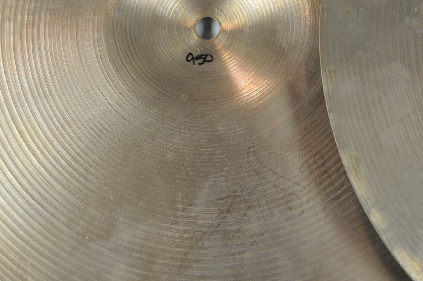Vintage Zildjian 14" Hi Hat Cymbals 919g 950g
