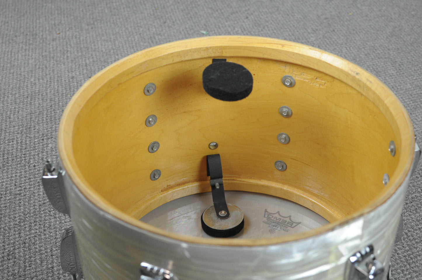 1970s Ludwig "Big Beat" White Marine Drum Set