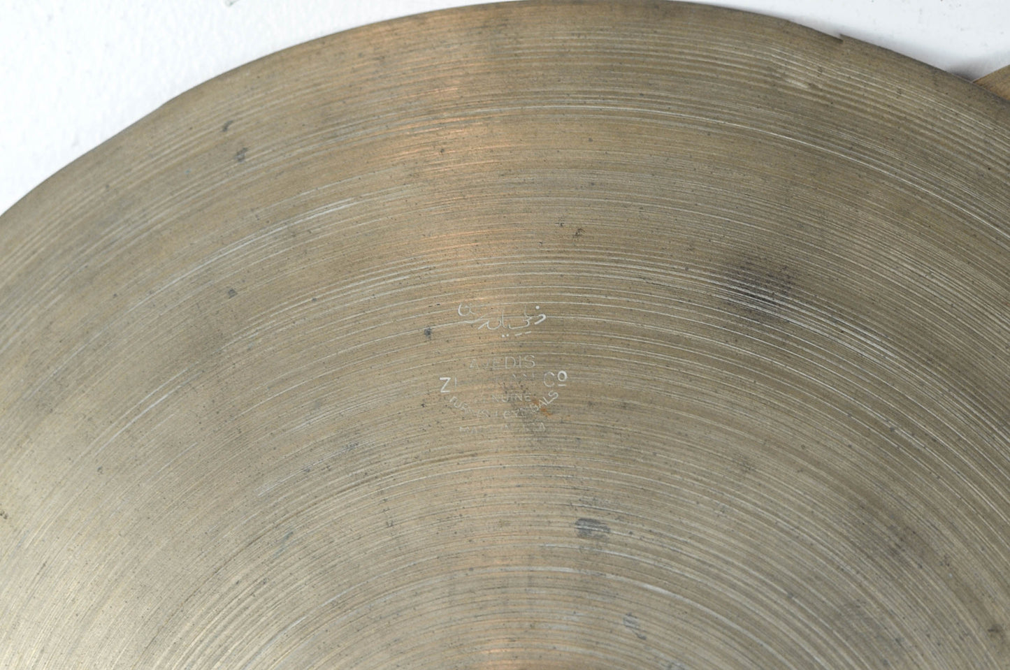 1950s Zildjian A 14" Trans Stamp Paper Thin Hi Hat Cymbals 601g 612g