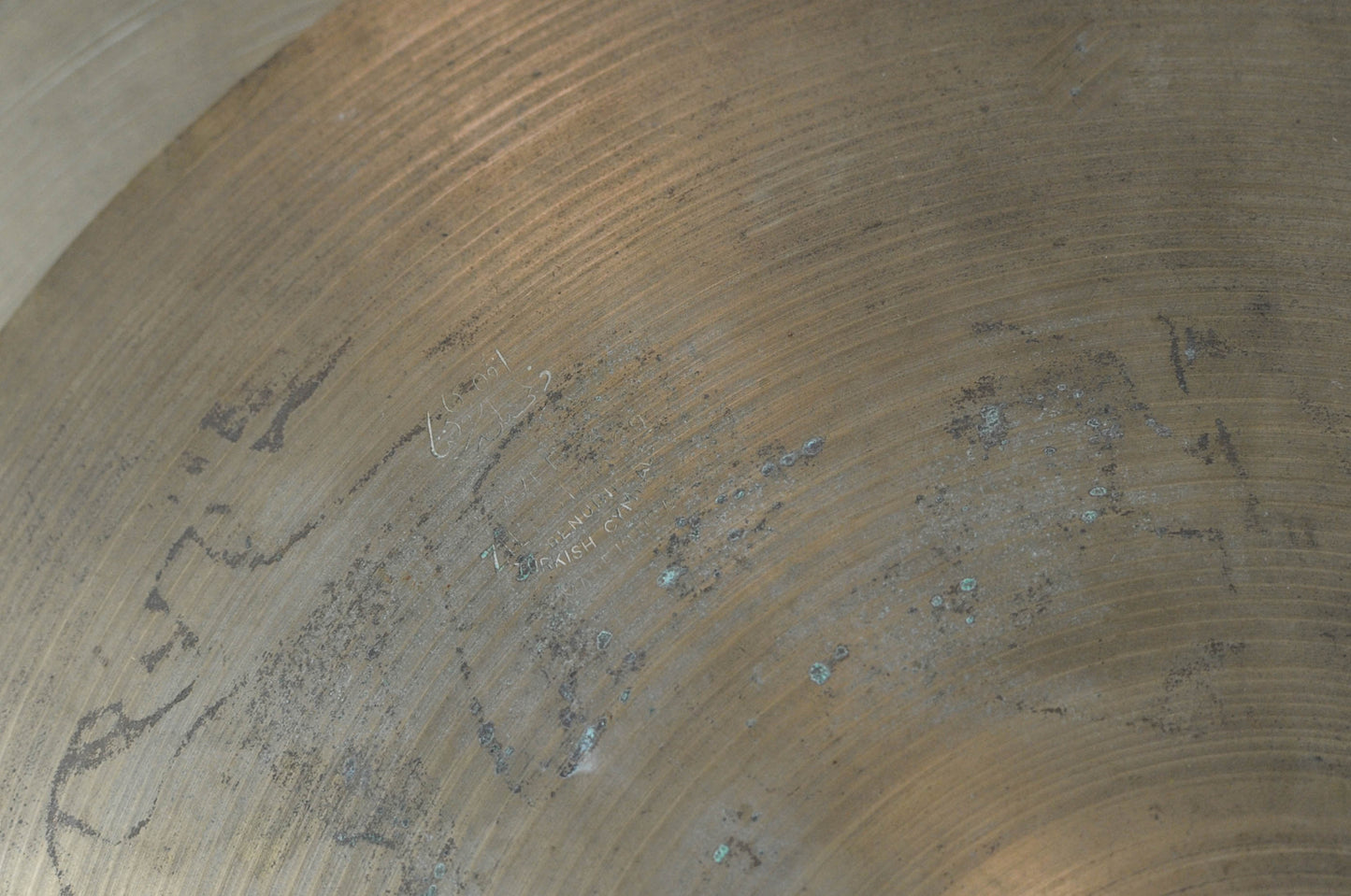 1950s Zildjian A 14" Trans Stamp Paper Thin Hi Hat Cymbals 601g 612g