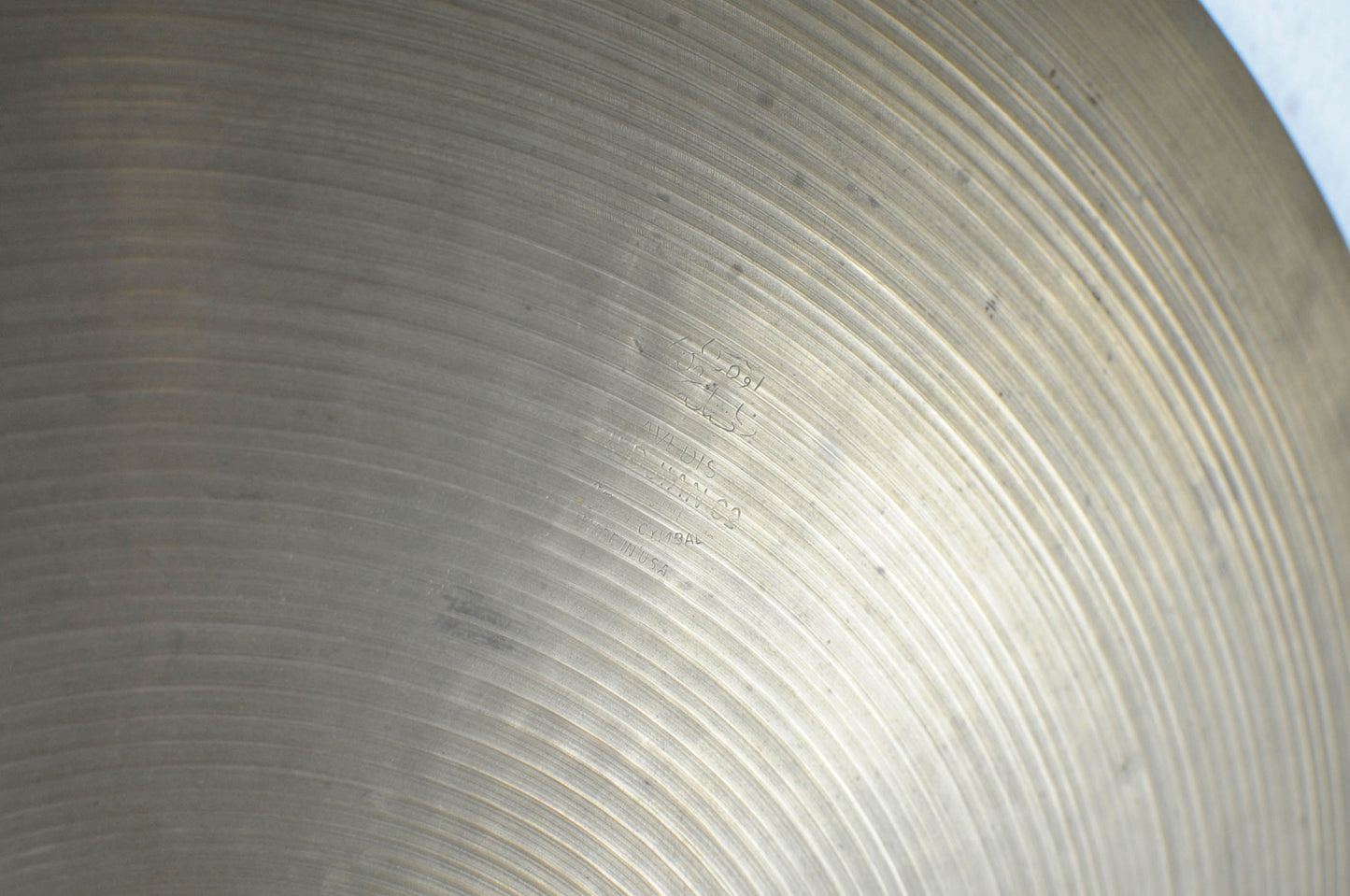 1960s Zildjian A 20" Thin Ride Cymbal 1855g