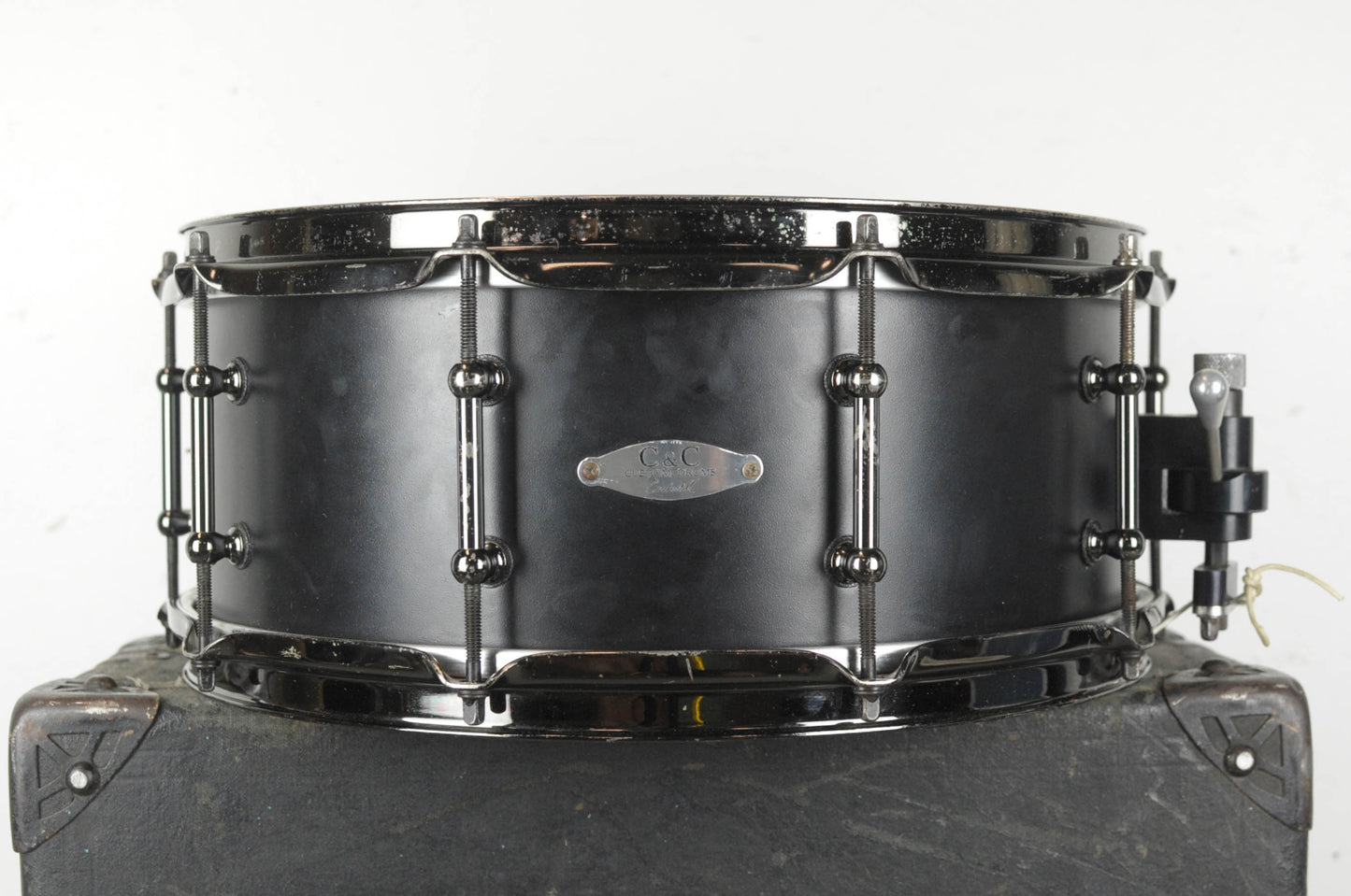 2000s C&C Drums 5x14 Black Matte Snare Drum