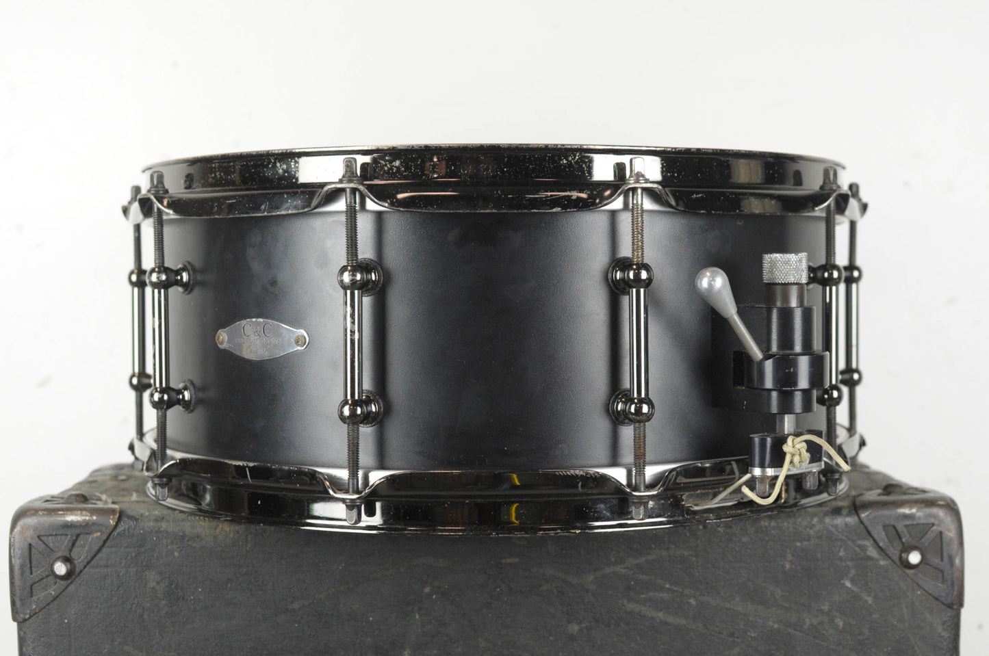 2000s C&C Drums 5x14 Black Matte Snare Drum
