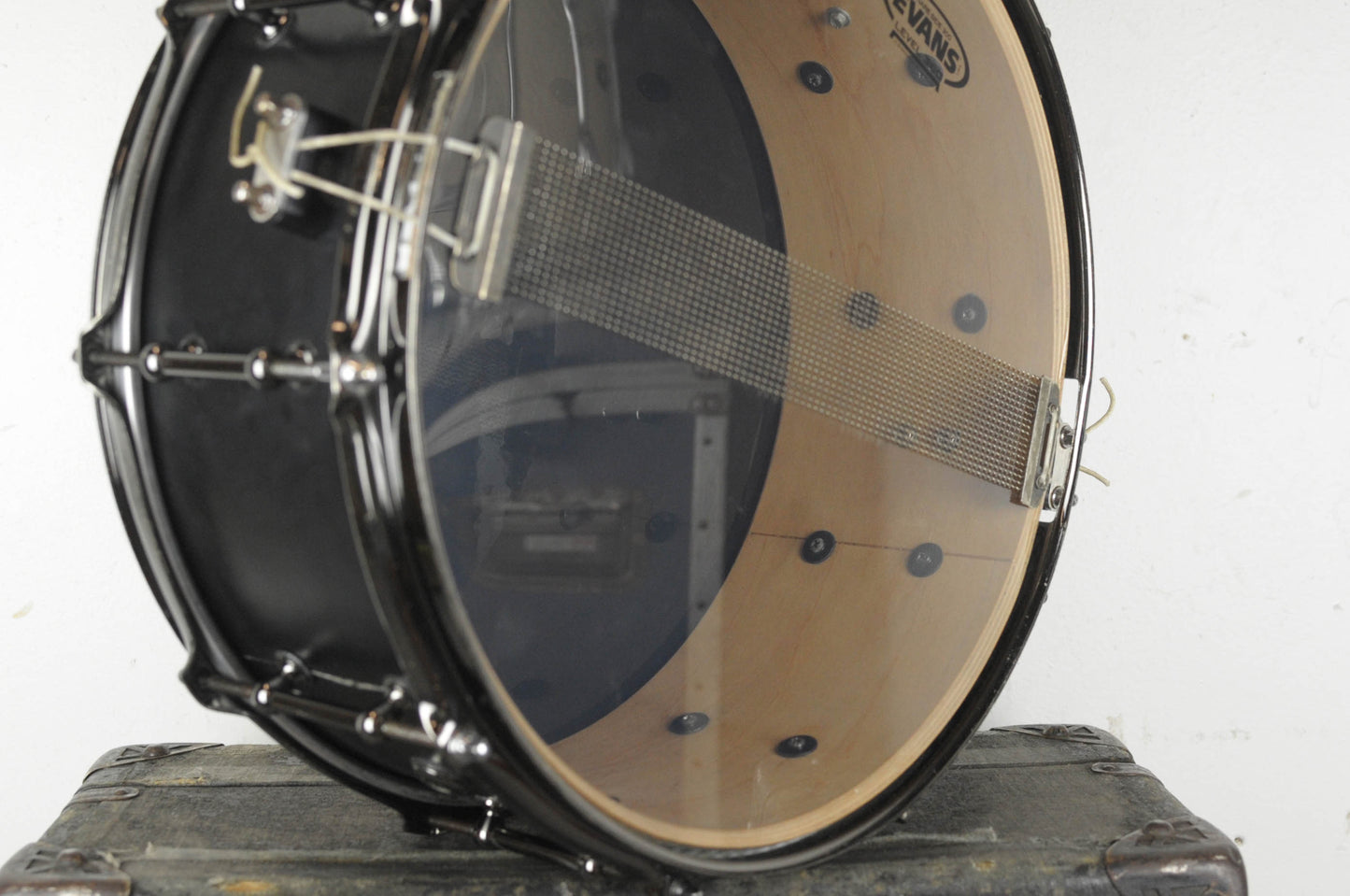 2000s C&C Drums 5x14 Black Matte Snare Drum
