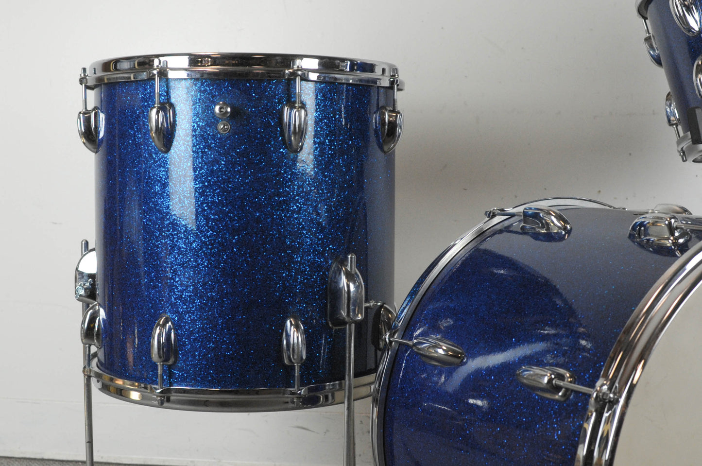 1965 Slingerland "Jet" Sparkling Blue Pearl Drum Set