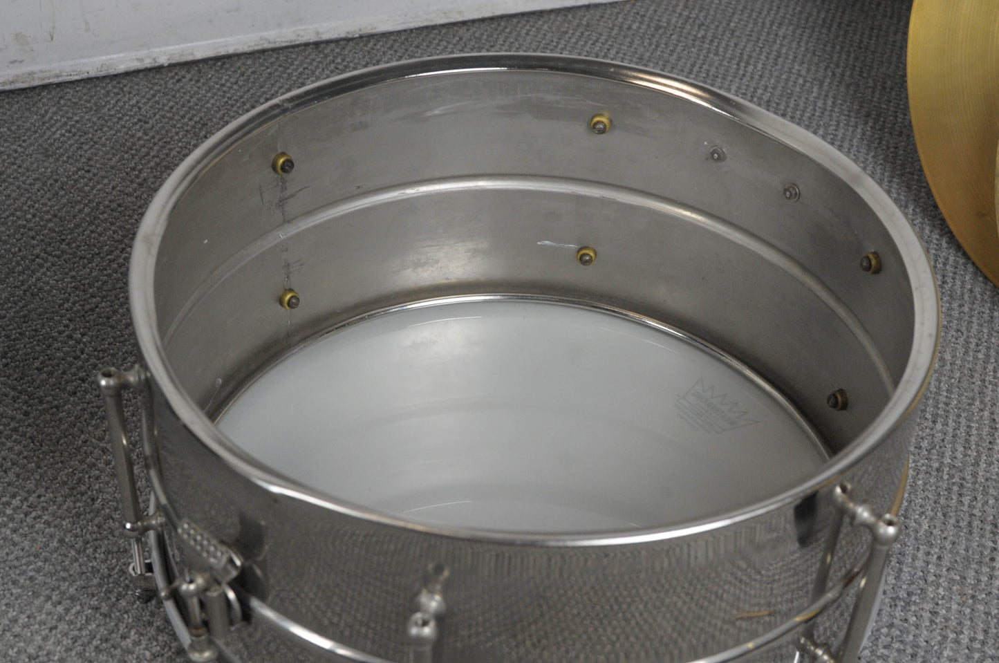 1920s Ludwig 6.5x14 Universal Nickel Over Brass Snare Drum