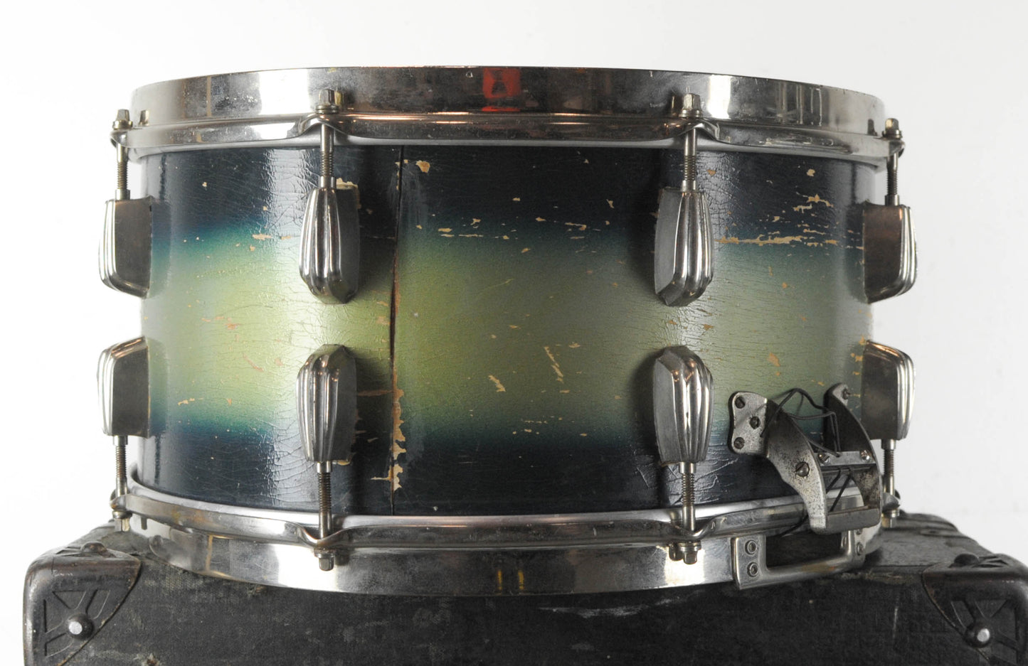 1940s Slingerland 7x14 Radio King Buddy Rich Blue & Gold Duco "Swingster" Snare Drum