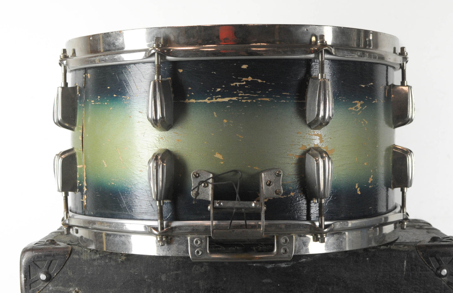 1940s Slingerland 7x14 Radio King Buddy Rich Blue & Gold Duco "Swingster" Snare Drum