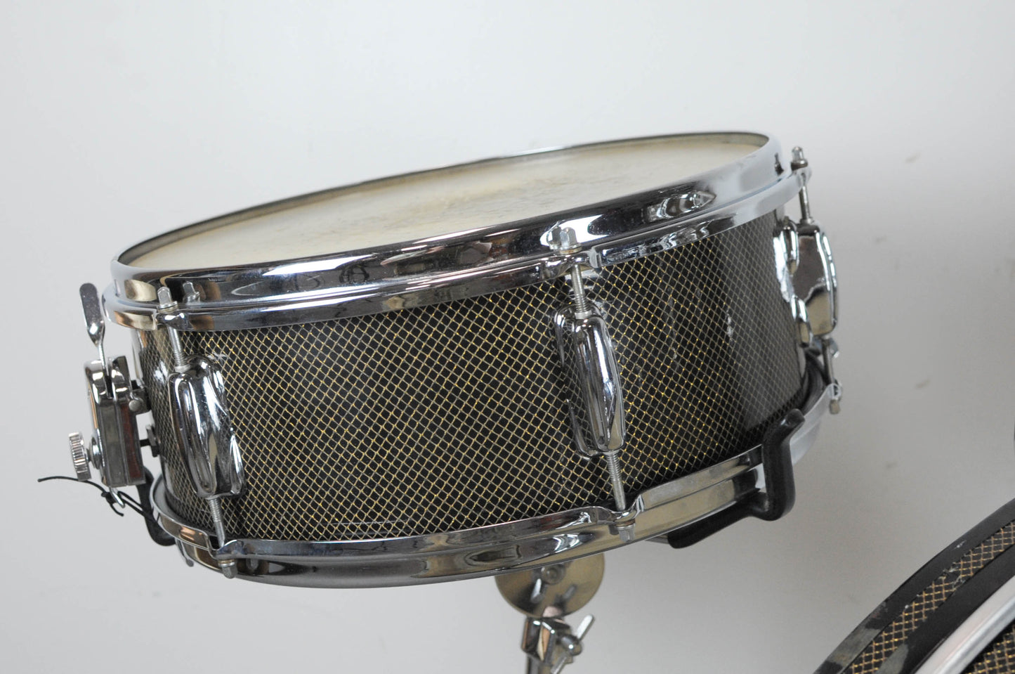 1962 Slingerland Gold Veiled Ebony Pearl Windsor 6N Drum Set