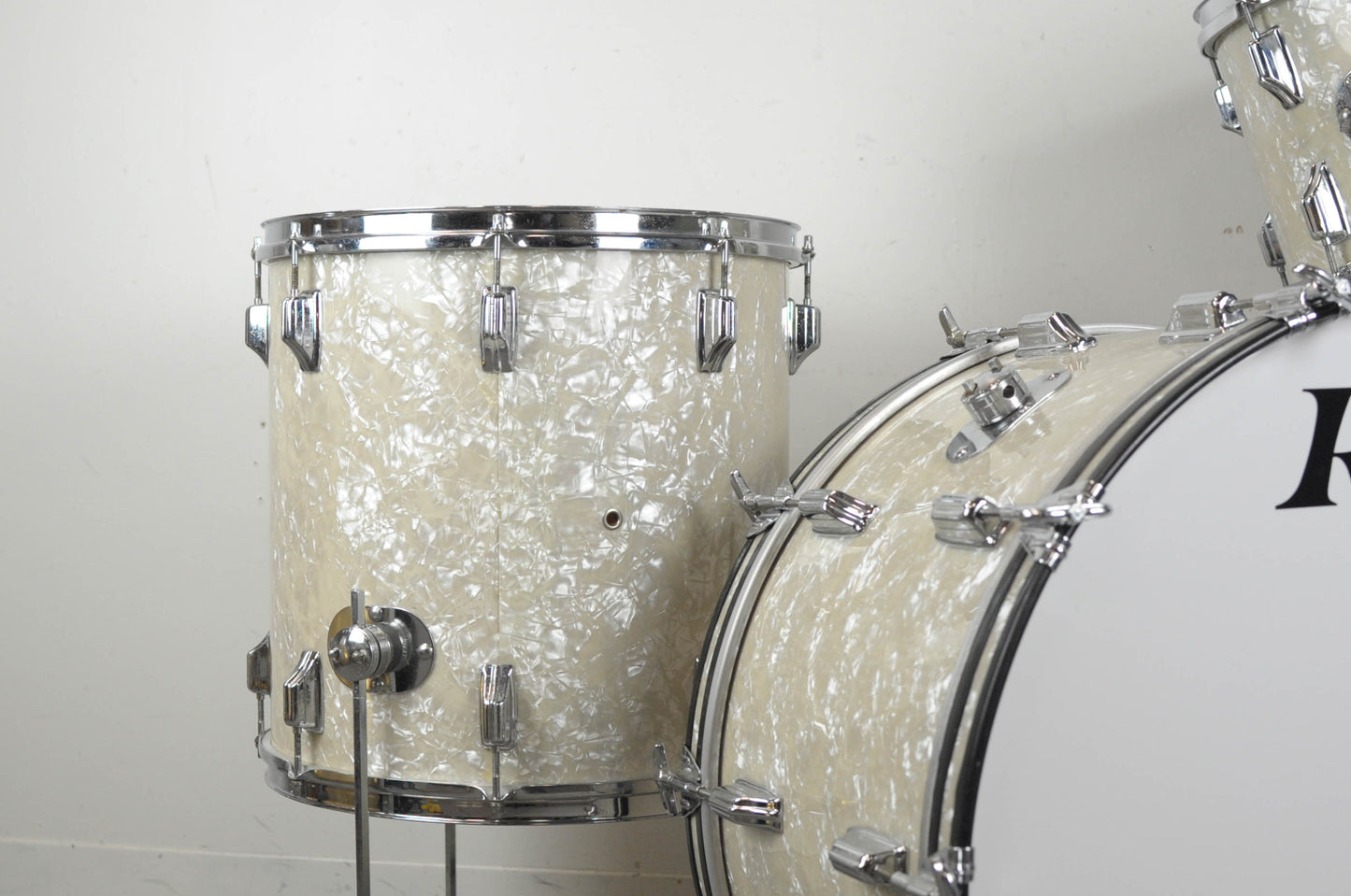 1970s Roger Buddy Rich "Tribute" Antique Pearl Drum Set