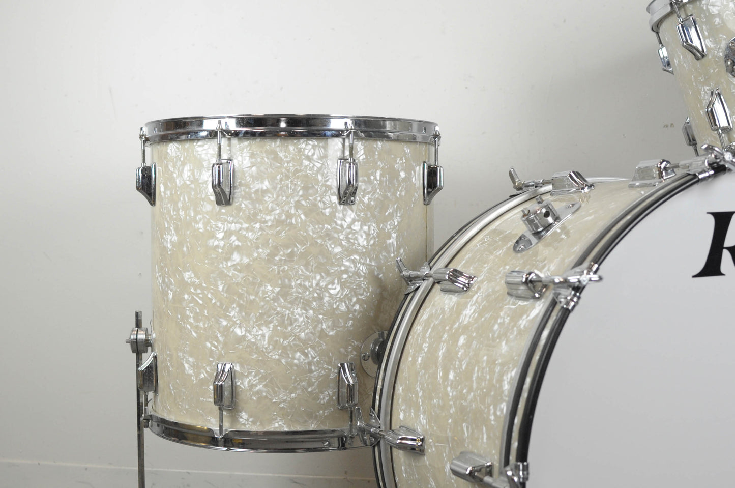 1970s Roger Buddy Rich "Tribute" Antique Pearl Drum Set