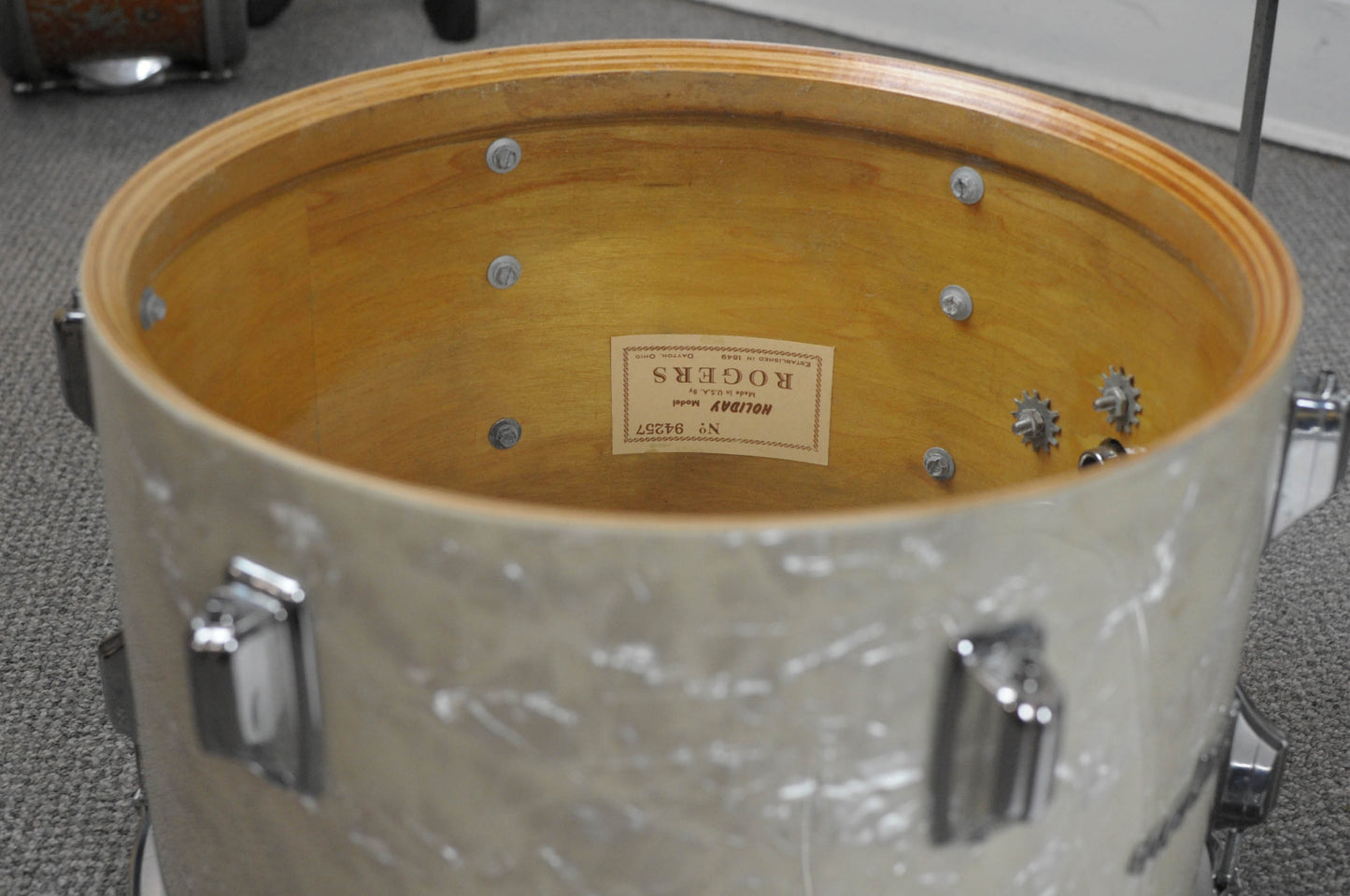 1970s Roger Buddy Rich "Tribute" Antique Pearl Drum Set
