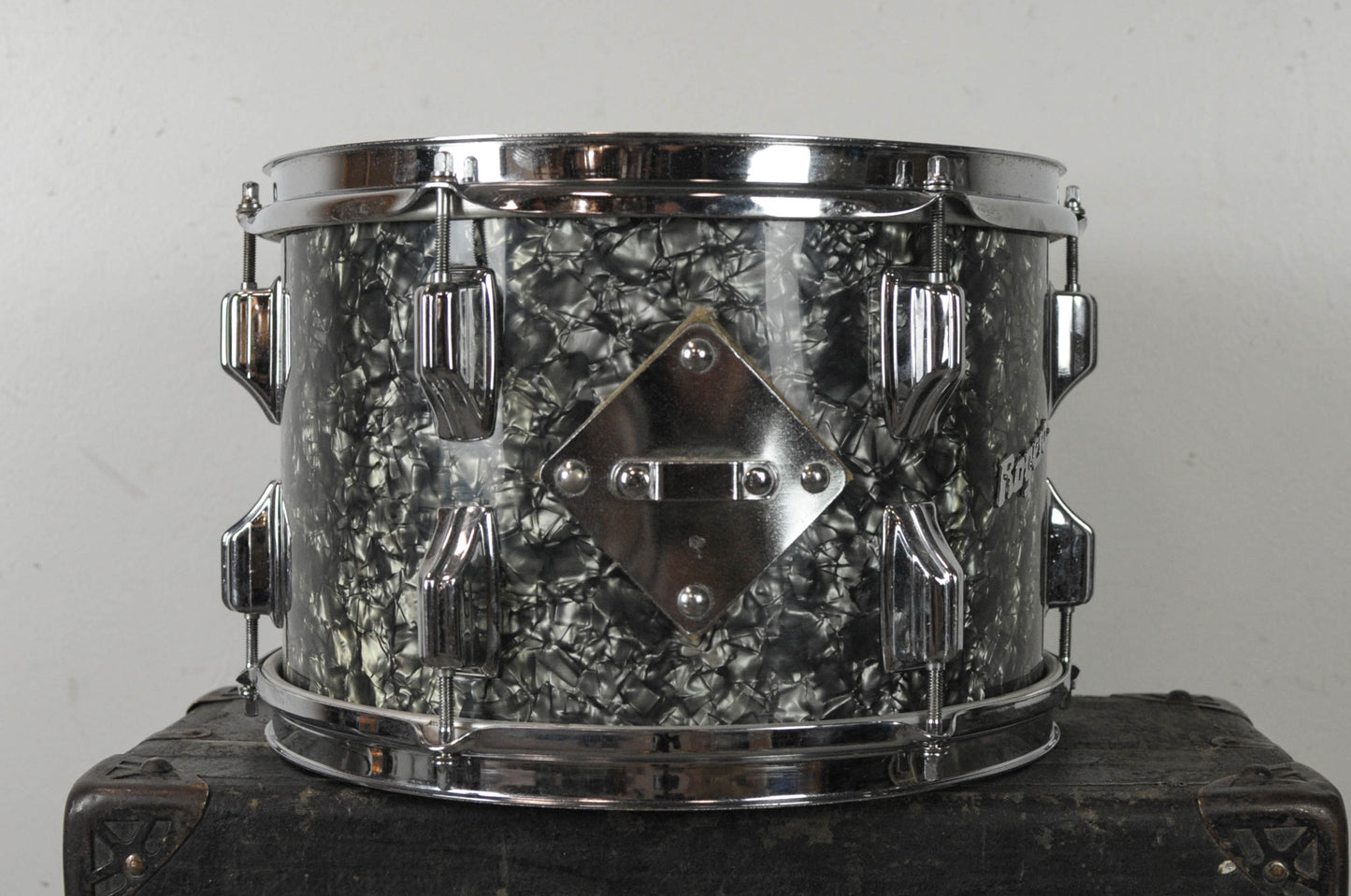1960s Rogers 8x12 Black Diamond Pearl Tom