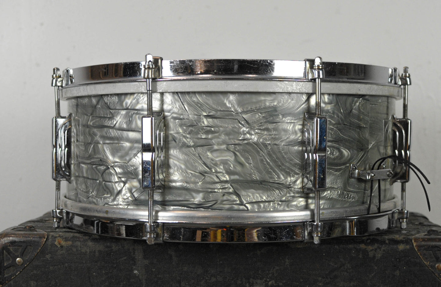 1960 Leedy 5.5x14 Shelly Manne Light Blue Pearl Snare Drum