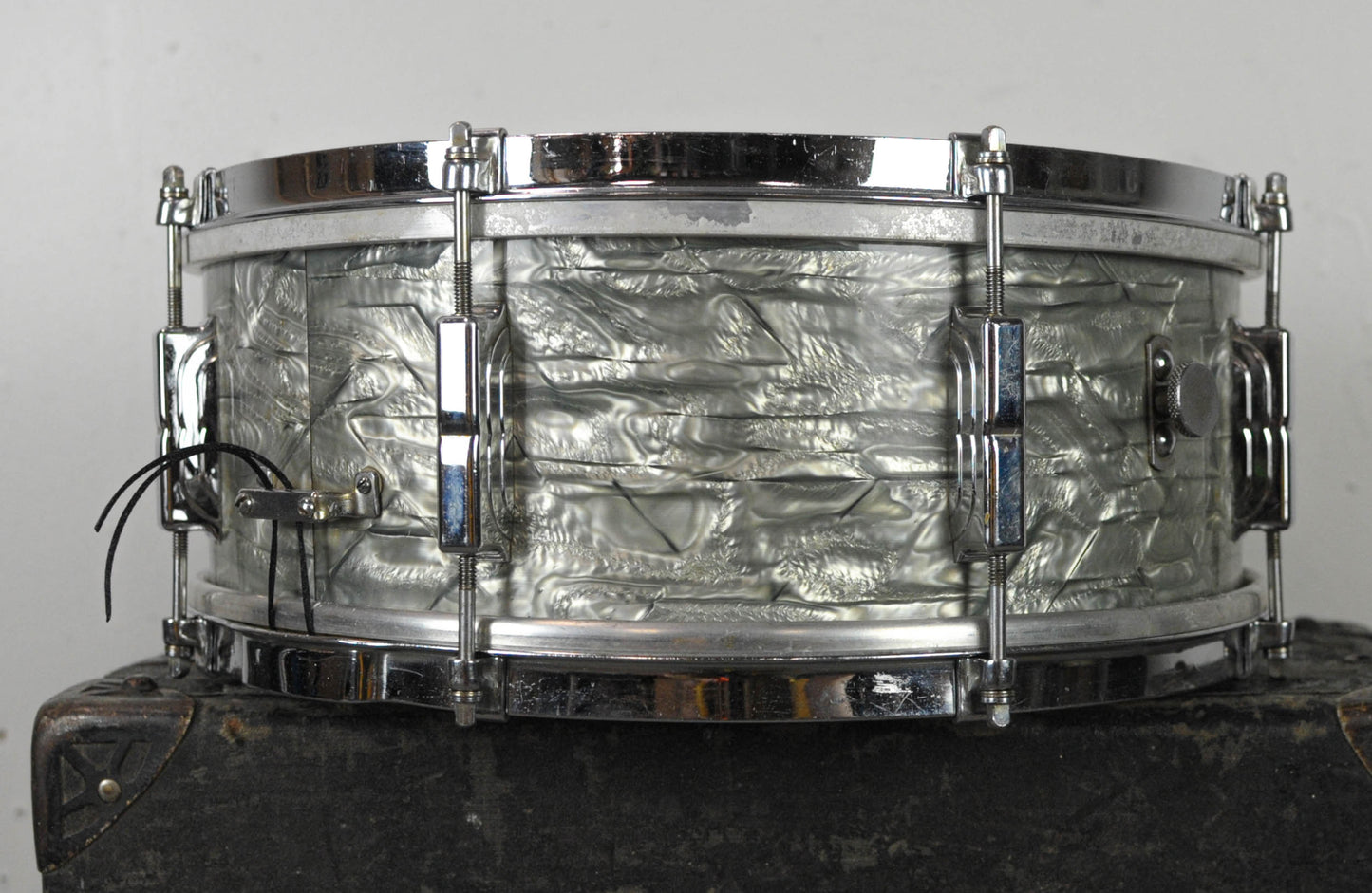 1960 Leedy 5.5x14 Shelly Manne Light Blue Pearl Snare Drum
