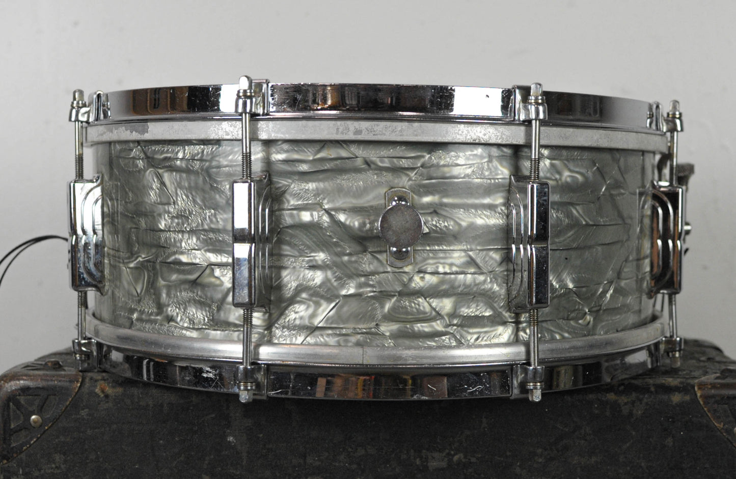 1960 Leedy 5.5x14 Shelly Manne Light Blue Pearl Snare Drum