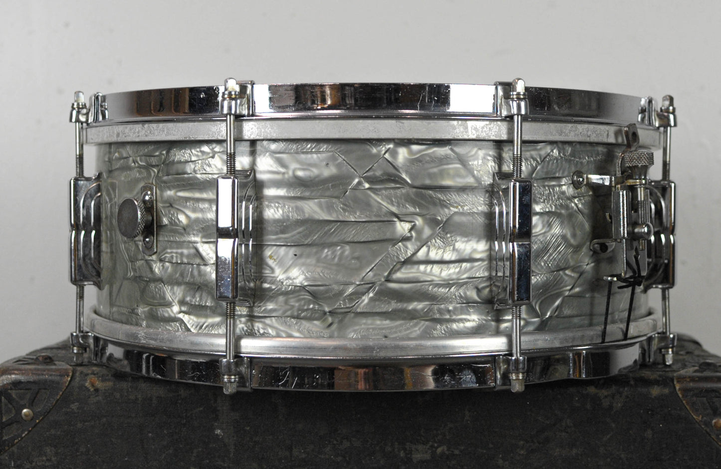 1960 Leedy 5.5x14 Shelly Manne Light Blue Pearl Snare Drum