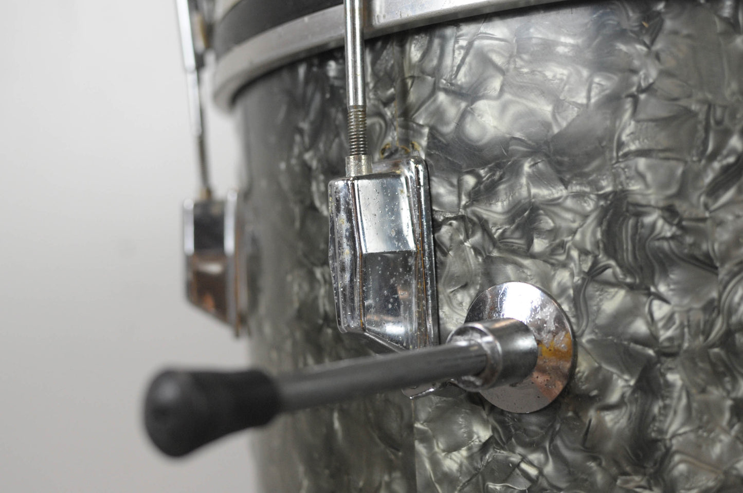 1950s Rogers 14x22 Black Diamond Pearl Bass Drum