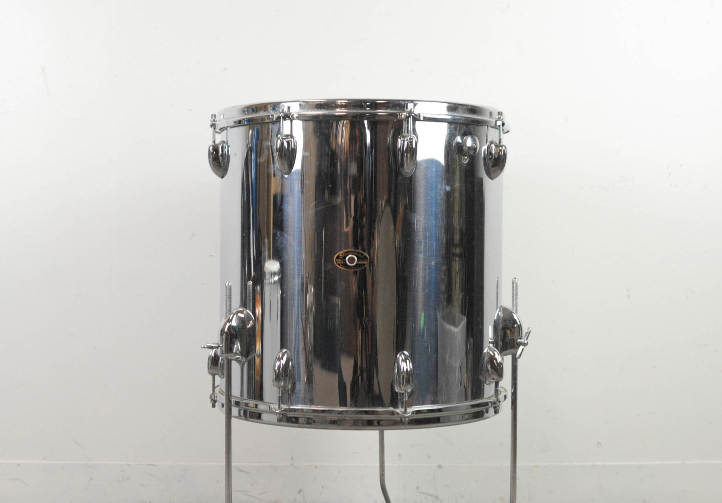1960s Slingerland 16x16 Chrome Over Wood Floor Tom