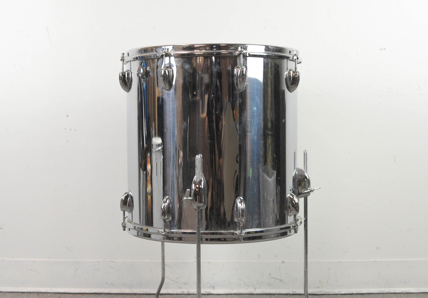1960s Slingerland 16x16 Chrome Over Wood Floor Tom