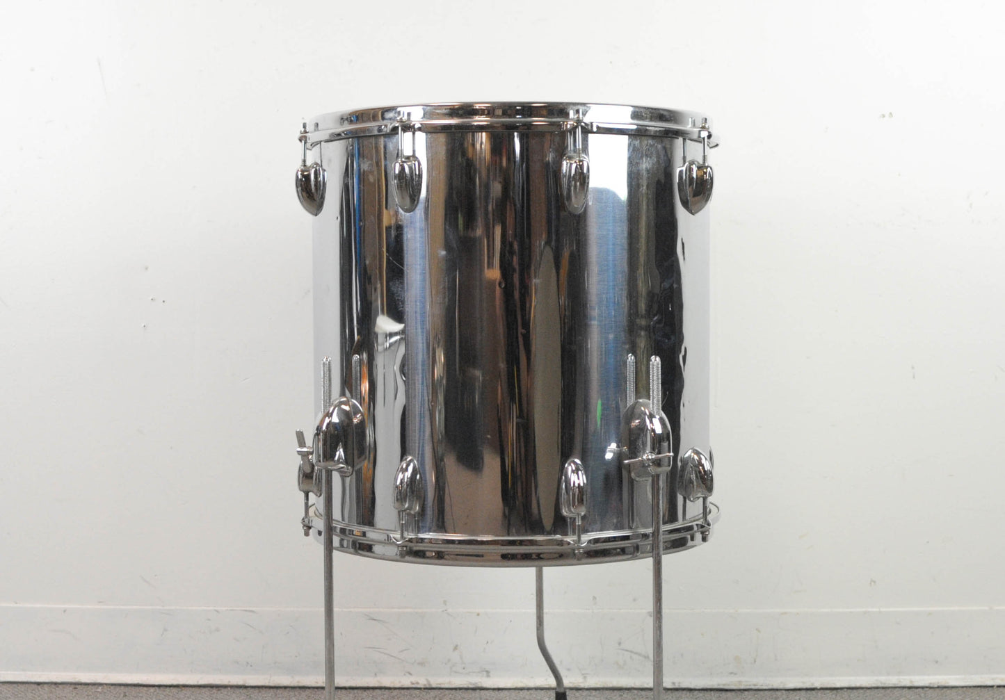 1960s Slingerland 16x16 Chrome Over Wood Floor Tom