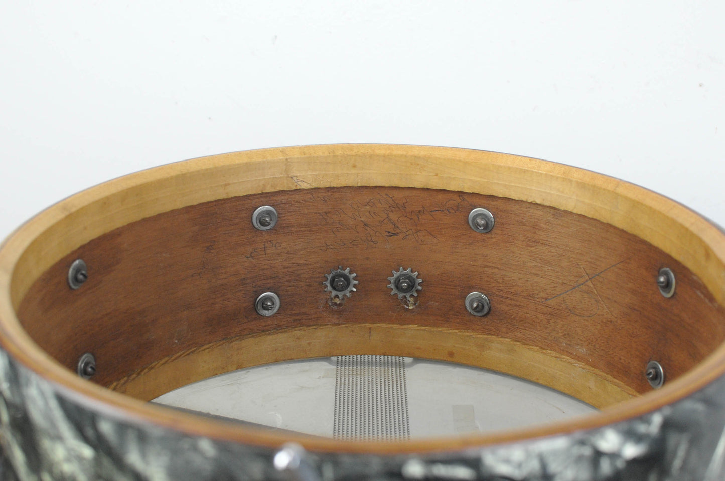 1950s WFL 5.5x14 Buddy Rich Super Classic Black Diamond Pearl Snare Drum