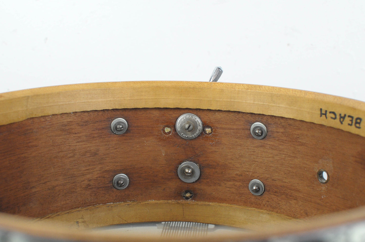 1950s WFL 5.5x14 Buddy Rich Super Classic Black Diamond Pearl Snare Drum