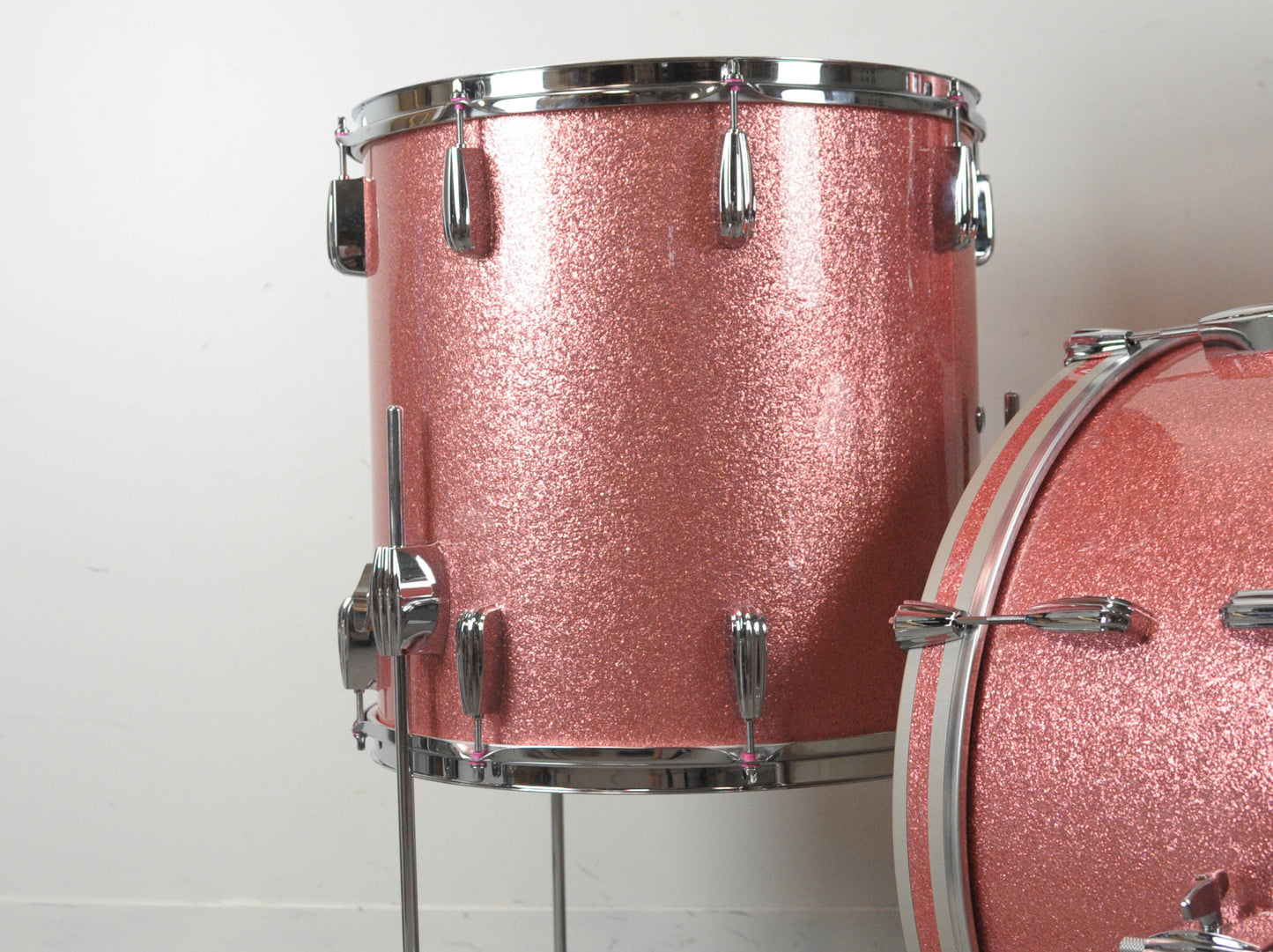 Standard Drum Co. Pink Sparkle Maple Drum Set