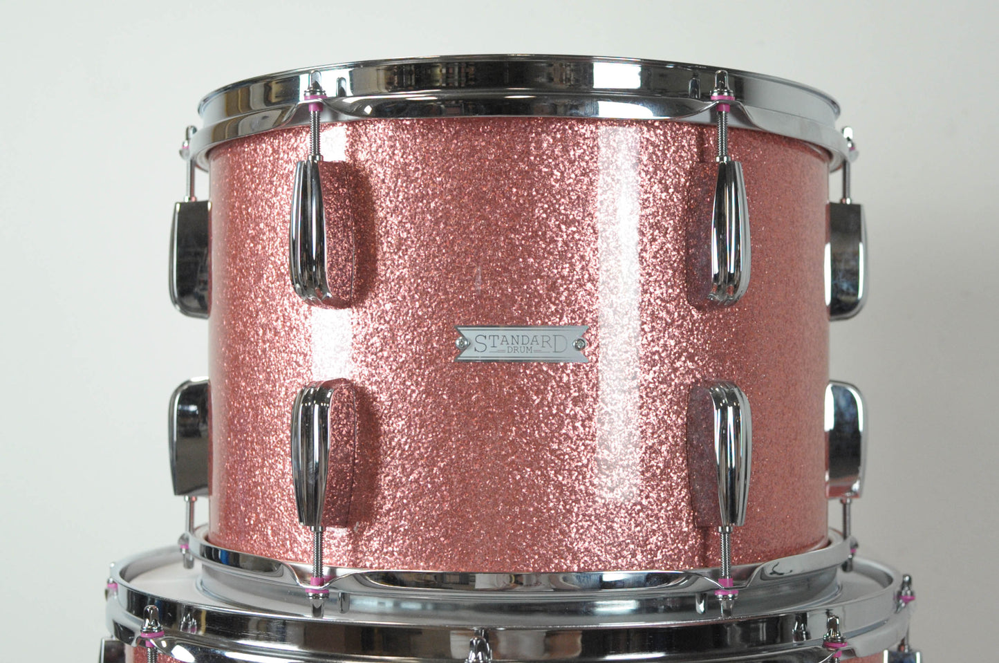Standard Drum Co. Pink Sparkle Maple Drum Set