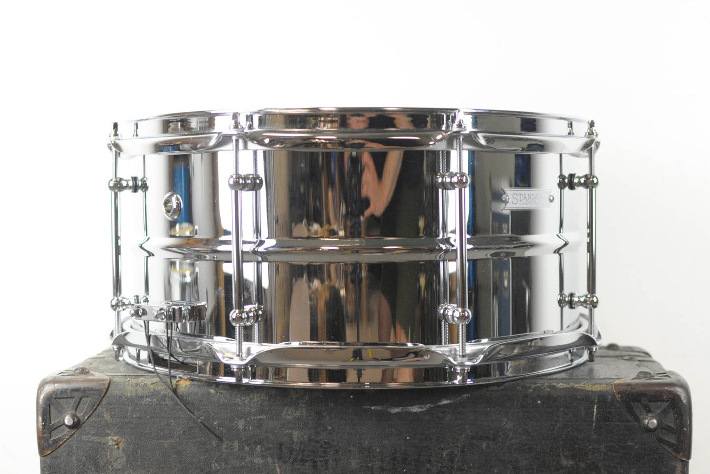 Standard Drum Co. 6.5x14 Chrome Over Brass Snare Drum