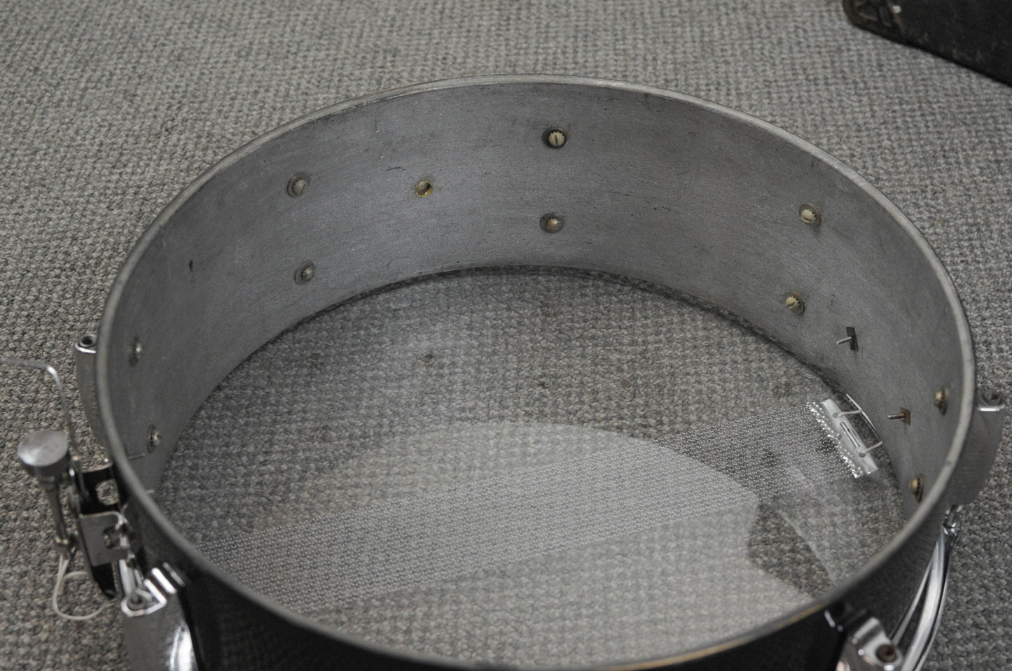 1960s Gretsch 5x14 Black Lacquer Renown Snare Drum
