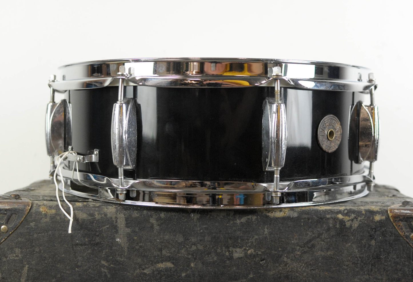1960s Gretsch 5x14 Black Lacquer Renown Snare Drum