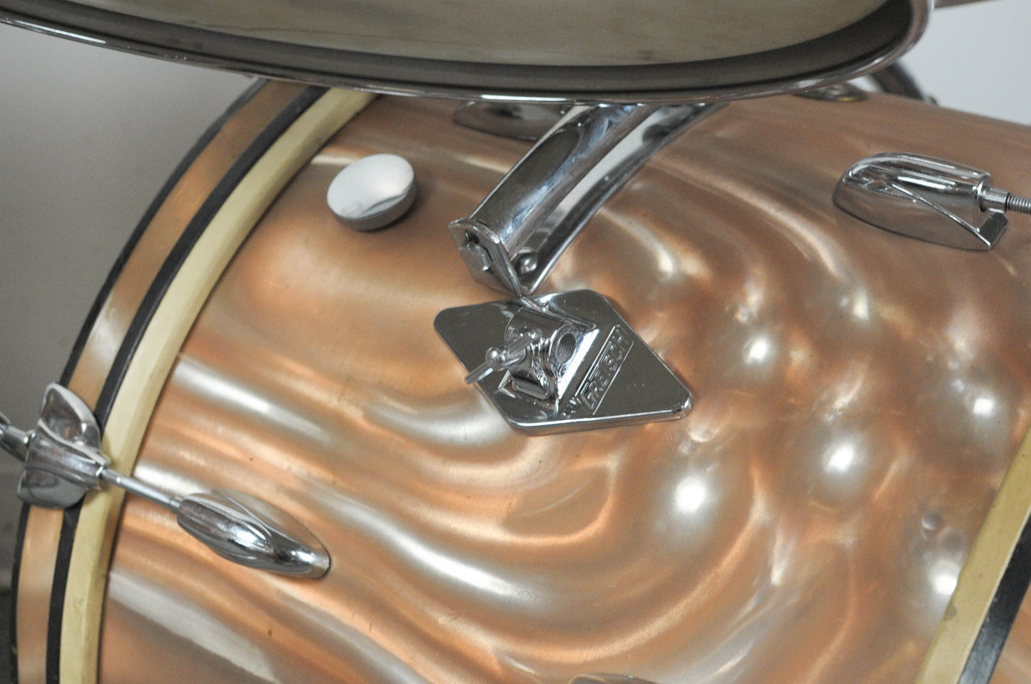 1960s Gretsch Sunset Satin Flame Drum Set