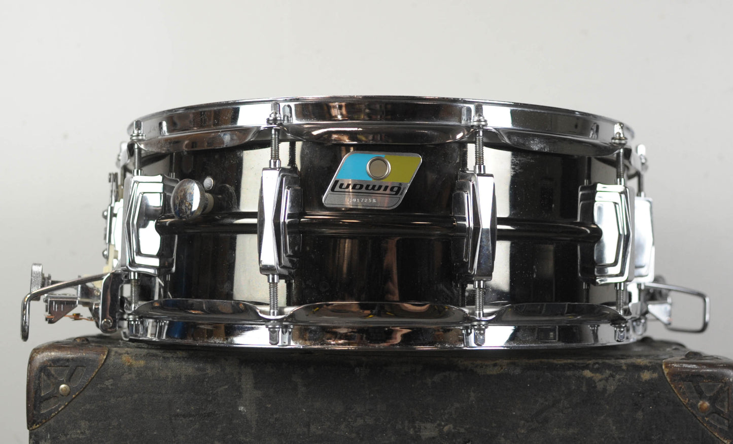 1980s Ludwig 5x14 Black Beauty Super-Sensitive Snare Drum