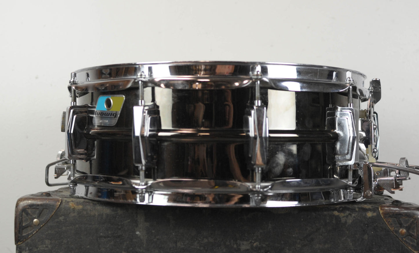 1980s Ludwig 5x14 Black Beauty Super-Sensitive Snare Drum