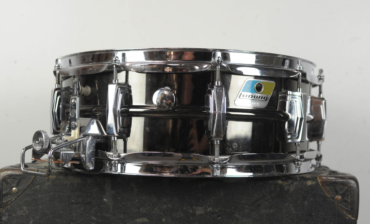 1980s Ludwig 5x14 Black Beauty Super-Sensitive Snare Drum