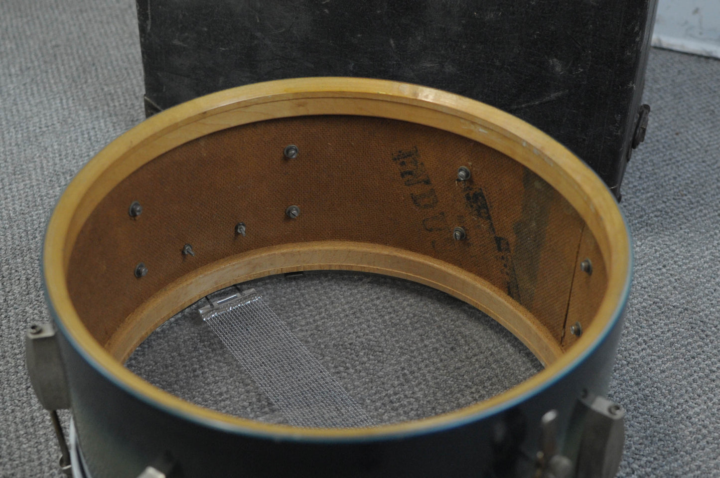 1950s Slingerland 7x14 Student Model Blue & Silver Duco Radio King Snare Drum