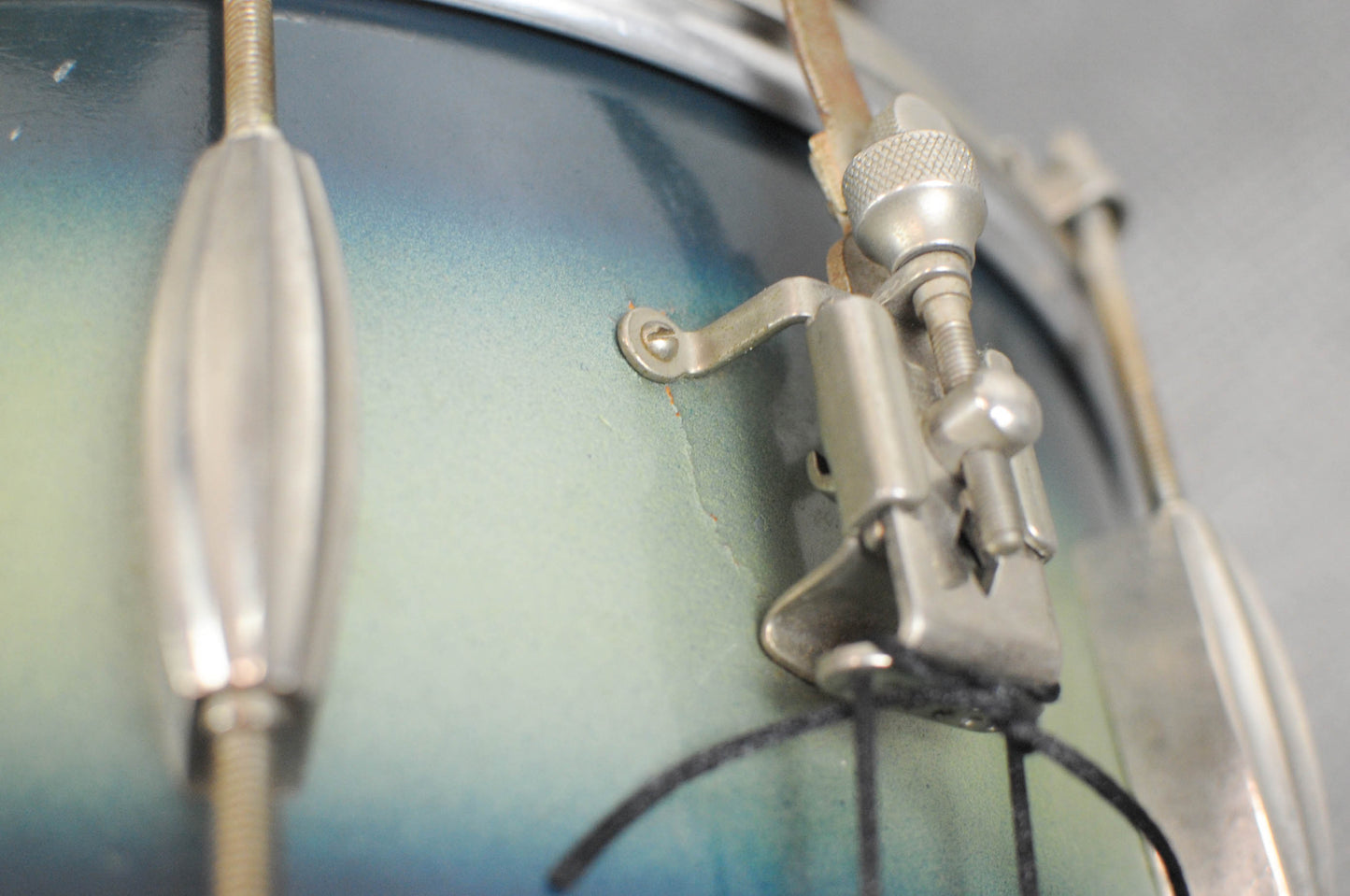 1950s Slingerland 7x14 Student Model Blue & Silver Duco Radio King Snare Drum