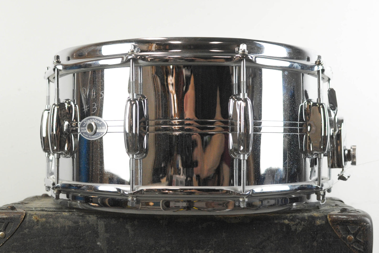 1970s Slingerland 6.5x14 Gene Krupa Sound King Snare Drum