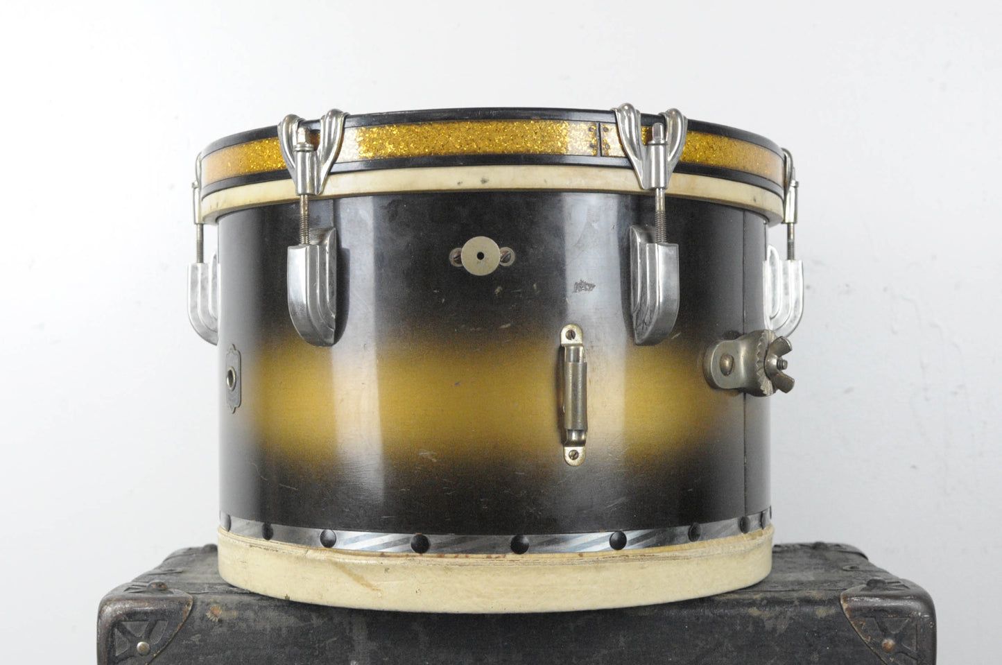 1940s Leedy 9x13 Black & Gold Duco Tom