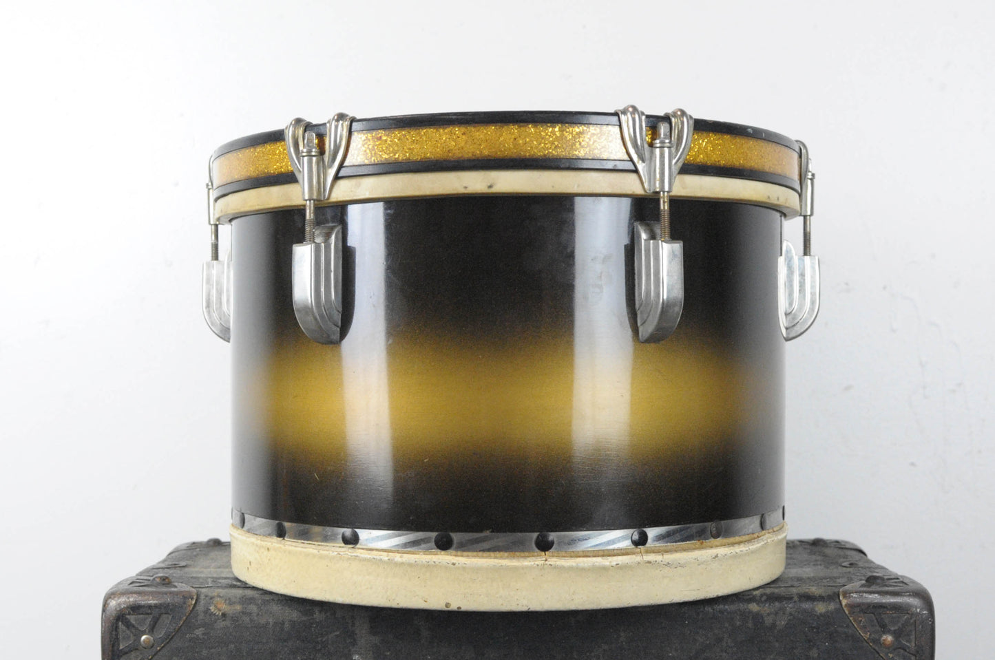 1940s Leedy 9x13 Black & Gold Duco Tom
