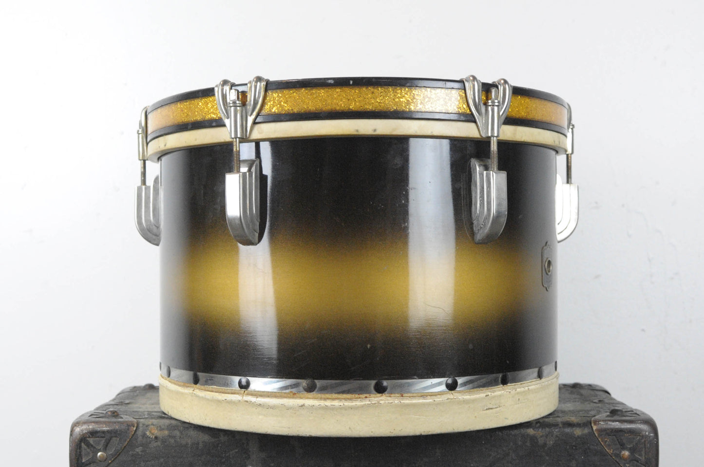 1940s Leedy 9x13 Black & Gold Duco Tom