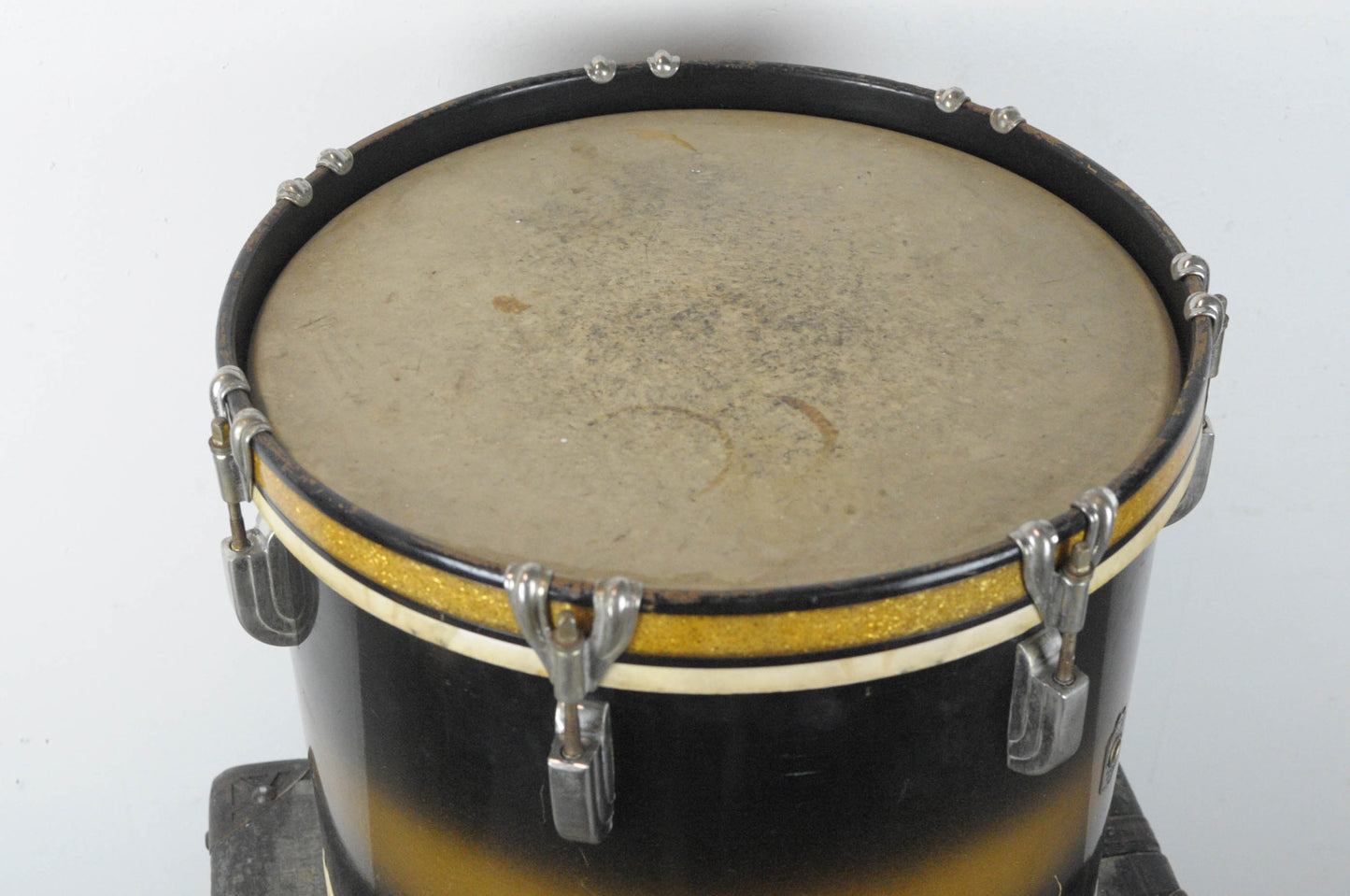 1940s Leedy 12x14 Black & Gold Duco Tom