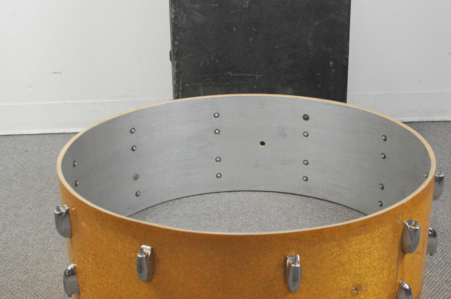 1960s Gretsch 10x28 Gold Sparkle Bass Drum