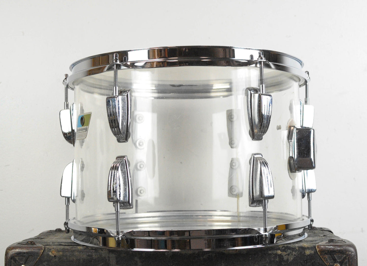 1970s Ludwig 9x13 Clear Vistalite Tom