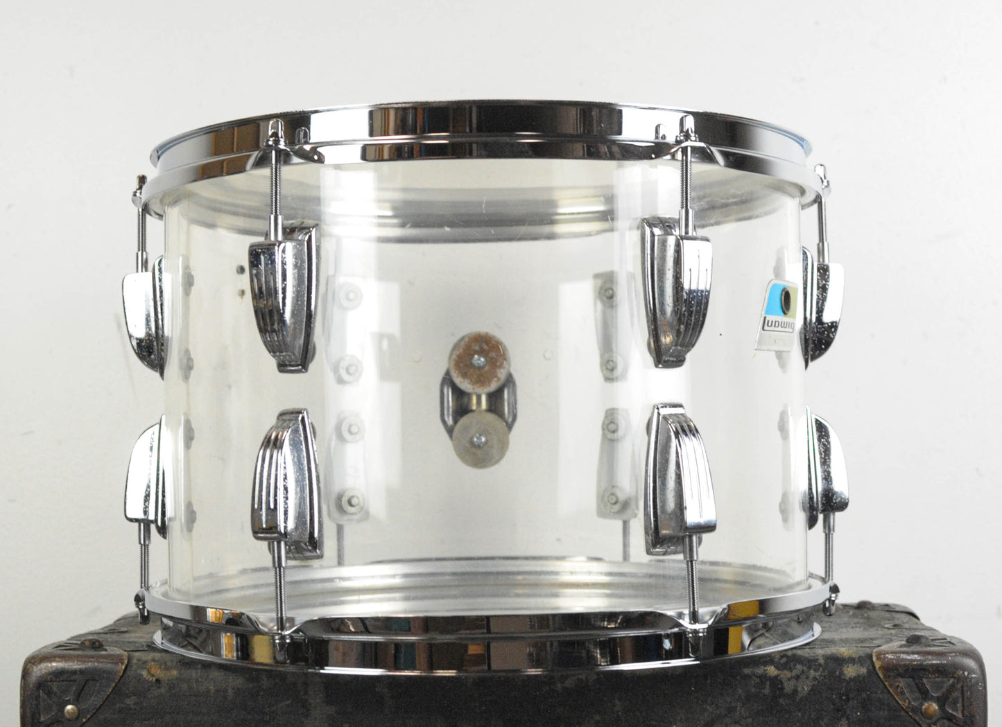 1970s Ludwig 9x13 Clear Vistalite Tom
