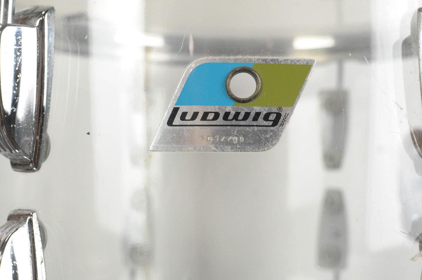 1970s Ludwig 9x13 Clear Vistalite Tom