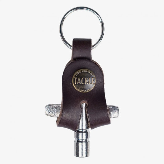 Tackle Instrument Co Mahogany Leather Drum Key